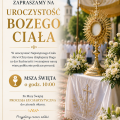 Boże Ciało, June 7, 2026   