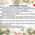 2024 Christmas Schedule   